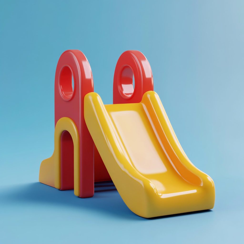 tobogán de plástico para niños pequeños